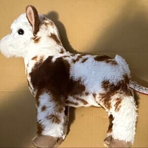 Douglas Brown and White Stuffed Animal
